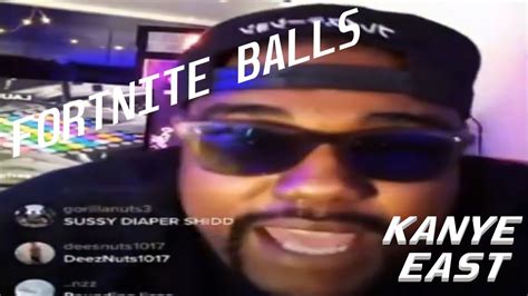 ca, s, d. . Kanye east fortnite balls lyrics